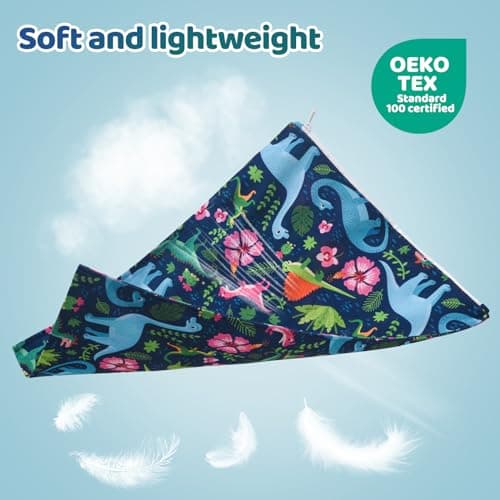 eaxin 2pcs Cloth Diaper Mess-proof Wet Bags,Waterproof Reusabel Travel Storage Stroller Daycare Soiled Baby Items Beach Pool Yoga Gym Bag for Wet Toddler Swimsuits-Leopard,Dinosaur view 6