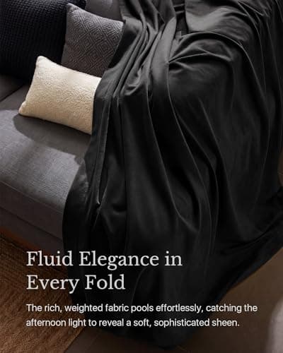 NICETOWN Black Velvet Curtains 84 inch Long 2 Panels, Rod Pocket & Back Tab Heavyweight Luxury Blackout Window Treatments Sliding Glass Door Winter Drapes for Bedroom, W52 x L84 view 5