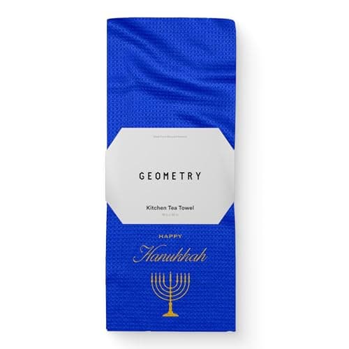 GEOMETRY Christmas Kitchen Towels - Quick Dry Microfiber Cloth Dish Towels for Kitchen Drying - Premium Quick Dry Towel (Happy Hanukkah, 1 Pack) — image 1