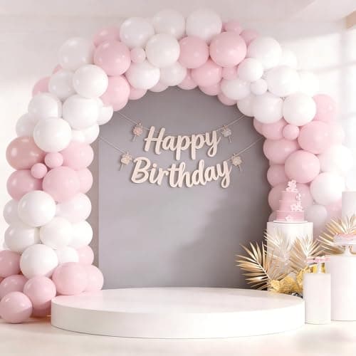 Spring Balloon Garland Arch Kit 160Pcs Pink White Latex Balloons for Baby in Bloom Baby Shower Wedding Bridal Shower Anniversary Birthday Party Decorations view 2