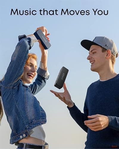 Anker Soundcore 2 Portable Bluetooth Speaker with Stereo Sound, Bluetooth 5, Bassup, IPX7 Waterproof, 24-Hour Playtime, Wireless, Speaker for Home, Outdoors, Travel view 5