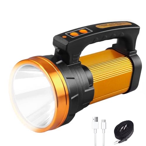 KINQILIN 1800LM Rechargeable Spotlight 13600mAh Spotlight Flashlight 80H Long Lasting IP67 Waterproof 3 Modes Spot Light for Outdoor Camping Home Emergency — image 1