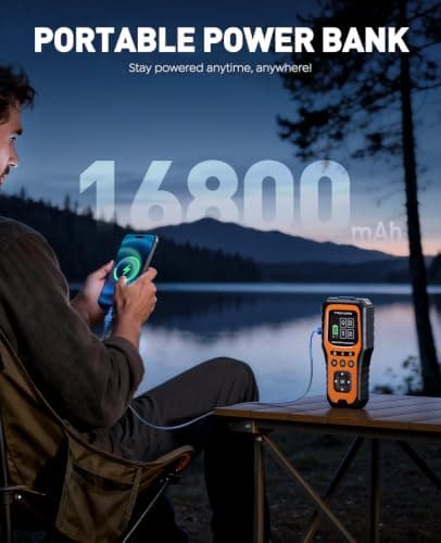 Car Battery Jump Starter with OBD2 Scanner 6000A, Car Battery Jumper Starter Portable (All Gas/10L Diesel), 12V Jump Box Jumper Cables, Code Reader for Check Engine Light, Diagnostic Tool view 6