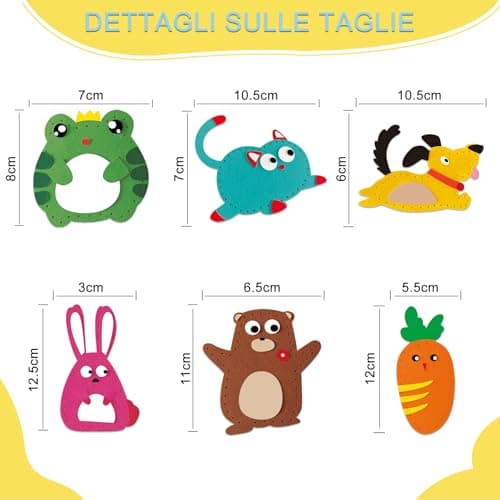 LURVUO DIY Doll Sewing Toys, Animal Sewing Kit for Kids Beginner Arts & Crafts Felt Sewing Craft Kits Educational Toys Sewing Kit for Kids Boys Girls Childrens DIY Crafting and Sewing view 4