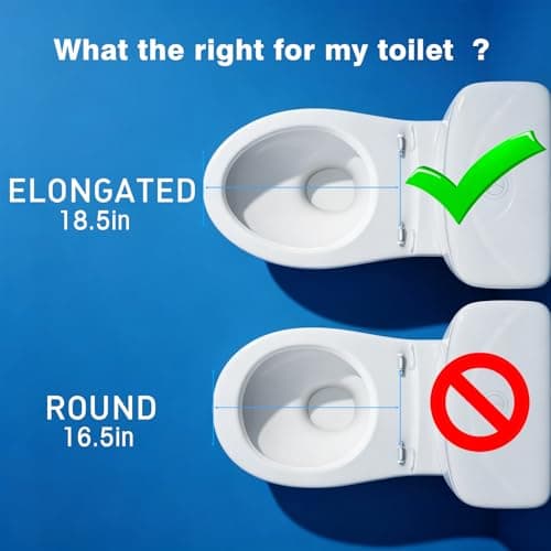 DCET Bidet Toilet Seat Elongated – Non-Electric with Soft Close Toilet Seat, Dual Nozzles for Front & Rear Wash, Adjustable Water Pressure, Brass Inlet, No-Tool Installation – Elongated Bidet Seat view 3