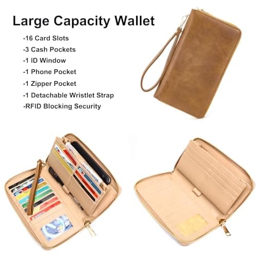 Soperwillton Women Fashion Backpack Purse Anti-Theft Leather Shoulder Bag Travel Multi Pockets Handbag Wallet Set 3pcs view 5