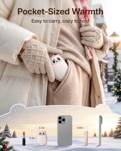 Panda Hand Warmers Rechargeable 2 Pack, Electric Hand Warmers view 6