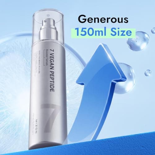 MIZON 7 Vegan Peptide Booster Serum Korean Anti-Aging Face Serum with Niacinamide & Hyaluronic Acid Hydrating Firming & Smoothing Skincare for Fine Lines & Skin Repair – 5.07 fl oz view 3