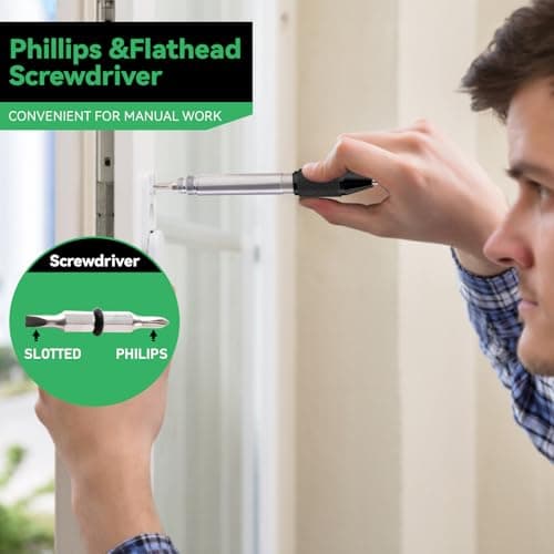 9-in-1 Multitool Pen with LED Light, Stylus, Level, Screwdriver, Cool Gadget, Gifts for Men. Women, Dad, Him, Husband, Father, Mechanic, Boyfriend, Birthday Gifts for Men, Black view 6