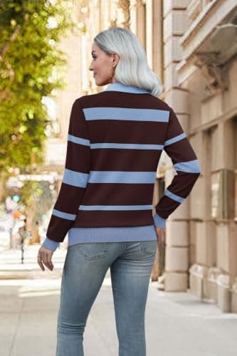 Sweaters for Women Business Casual Fall Outfits 2026 Long Sleeve Basic Tops view 5