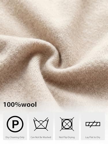ANRABESS Women 100% Wool Long Sleeve Sweaters Fall Business Casual Outfits | Crew Neck Basic Pullover Sweater，Soft Cozy Knit Tops，2026 Fall Trendy Classic, Office Work，Warm Winter Layering Clothes view 6