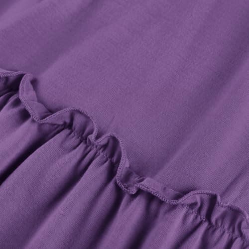 GRACE KARIN Women's Summer Maxi Dress 2026,Smocked Ruched Bust Sundress with Adjustable Straps & Pockets-Beach Vacation Dress view 4