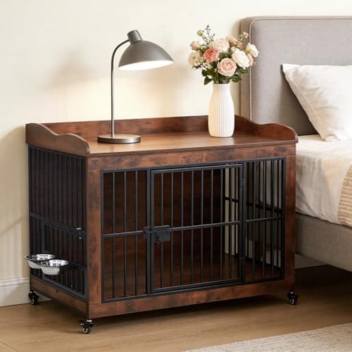 32" Dog Crate Furniture for Small Medium Dogs view 6