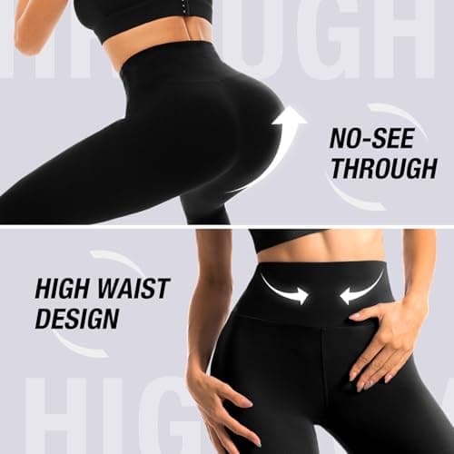 Fawarior High Waisted Leggings for Women, Buttery Soft Workout Yoga Leggings view 4