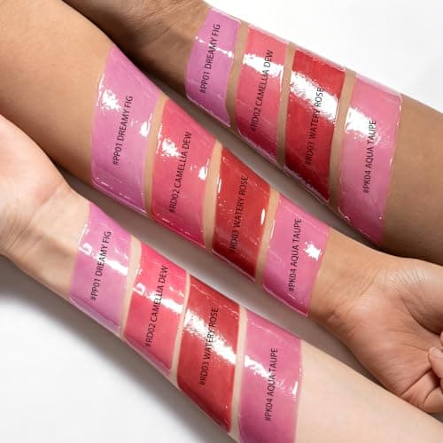 FOCALLURE Lip Stain - Transfer Proof Gloss, Long Lasting Tint, PK04 view 3