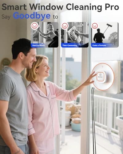 GNOVEL Window Cleaning Robot 8KPa Anti-Fall Auto Spray for High Rise Glass view 6