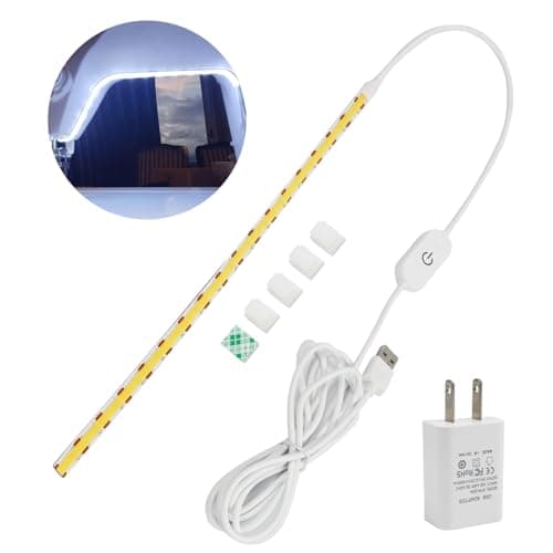 Sewing Machine Light, Dimmable Sewing Light Strip with Touch Dimmer, Adhesive LED Strip Light for Sewing Machine, Daylight White, 78” Power Cord, and Clips Included — image 1