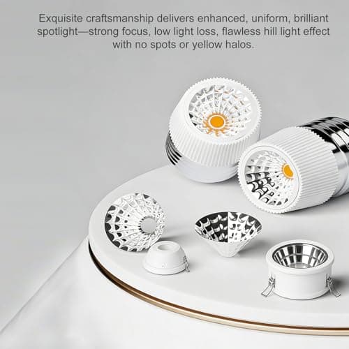 HengBo LED Spotlight Bulb 3W E26 (2 Pack) - 4000K Neutral White 240LM, 24° Narrow Beam Angle for Home Track Lighting, Display Accent Lighting view 5