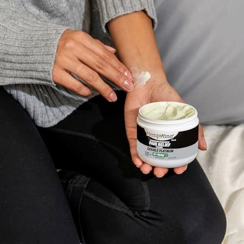 Hempvana Double Platinum Relief Cream, 8X Hemp, Back Neck Knee Pain, 3oz view 5