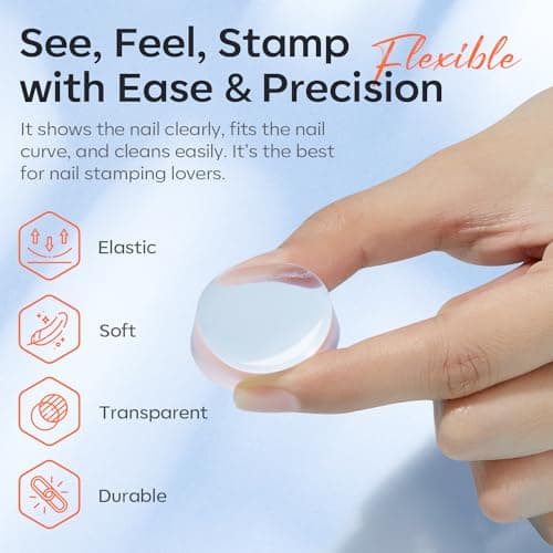 modelones French Tip Tool- 6 Pcs Nail Stamp French Manicure Kit Suitable for DIY Together with Gel Nail Polish Art Tips Printing Tool Kit view 3