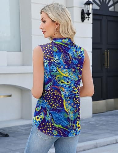 LOMON Silk Satin Tank Tops Womens V Neck Sleeveless Camisole 2026 Basic Shirts Casual Blouses view 2