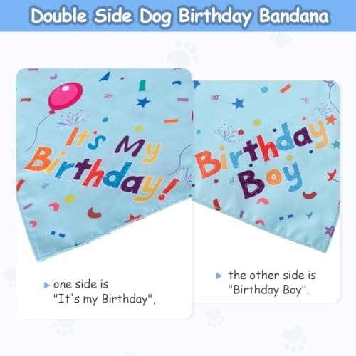 Dog Birthday Party Supplies,Dog Birthday Bandana,Dog Birthday Hat view 5