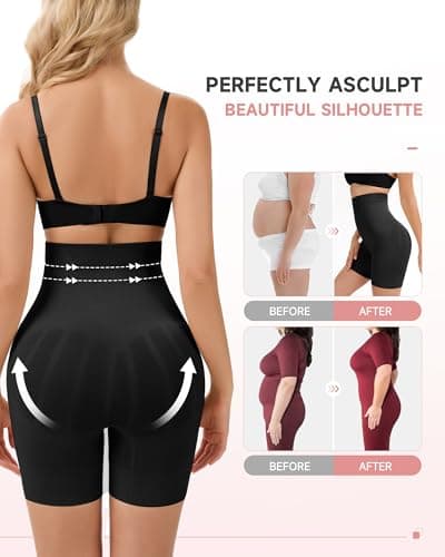 FVACPJ Shapewear Tummy Control Shorts - High Waisted Shapewear Underwear Body Shaper Butt Lifting Shorts Under Dresses view 4