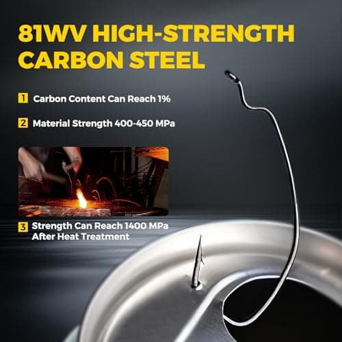 ArcPro Drop Shot Hooks, 100pcs Improve EWG Worm Hooks, Bass Fishing Hooks for Freshwater and Saltwater, High Carbon Steel Texas Rig Hooks with Portable Plastic Box, Black view 3