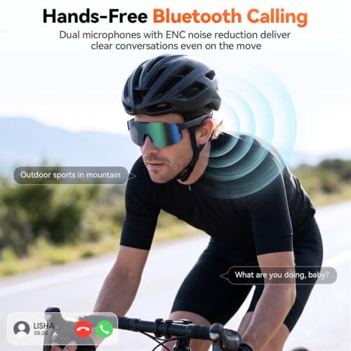 Smart Sport Glasses with Open-Ear Audio for Cycling, Running & Hiking view 3