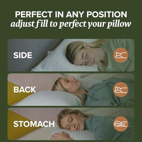 Beckham Hotel Collection Summer Sanctuary King Pillow - Cooling Qmax Adjustable Down Alternative Pillow w/Extra Fill, Ideal for Side Back Stomach Sleepers view 5