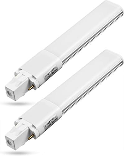 Amazing power 2-Pack 6W LED GX23 PL Lamp GX23d 2-Pin Base 13W CFL/Compact Fluorescent Lamp Replacement 120V Single Tube LED PL Horizontal Recessed Bulbs (Remove/Bypass The Ballast) (Daylight) — image 1