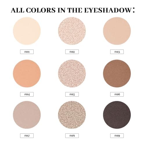 Neutral Eyeshadow Palette, Nude Matte Eye Shadow Palettes view 2