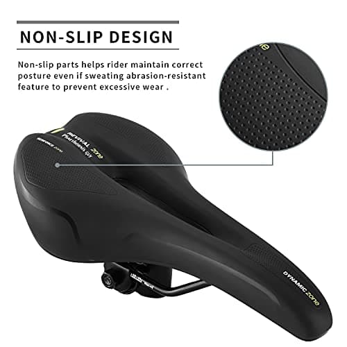 Phaethornis guy Gel Mountain Bike Seat of Comfortable Memory Foam, Bicycle Seats for Men & Women, Bike Saddles for MTB, BMX & Road view 4