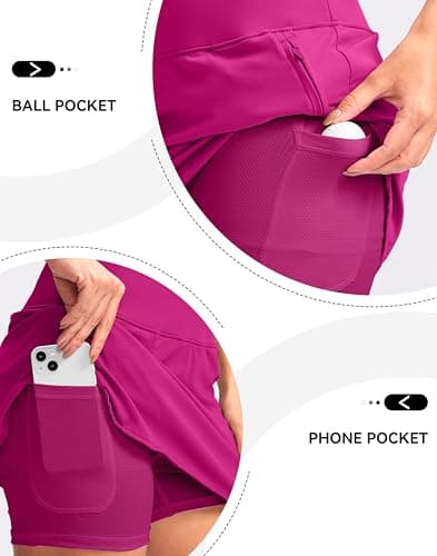 G Gradual Golf Skirts for Women Zipper Pockets High Waisted Skorts for Woman Tennis Athletic Workout Casual Summer view 4