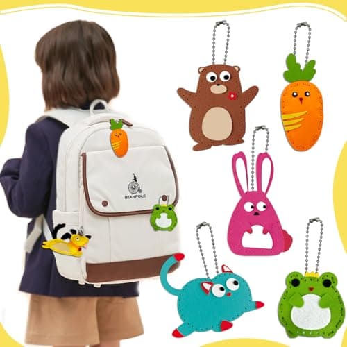 LURVUO DIY Doll Sewing Toys, Animal Sewing Kit for Kids Beginner Arts & Crafts Felt Sewing Craft Kits Educational Toys Sewing Kit for Kids Boys Girls Childrens DIY Crafting and Sewing view 3