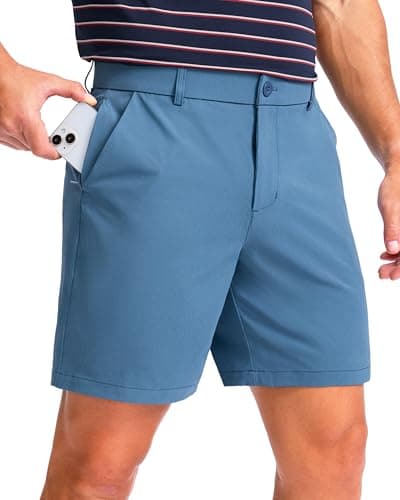 Men's Golf Shorts 7"/ 9"/ 11" Inseam with 5 Pockets Lightweight Stretch Quick Dry Casual Dress Hybrid Short for Men — image 1