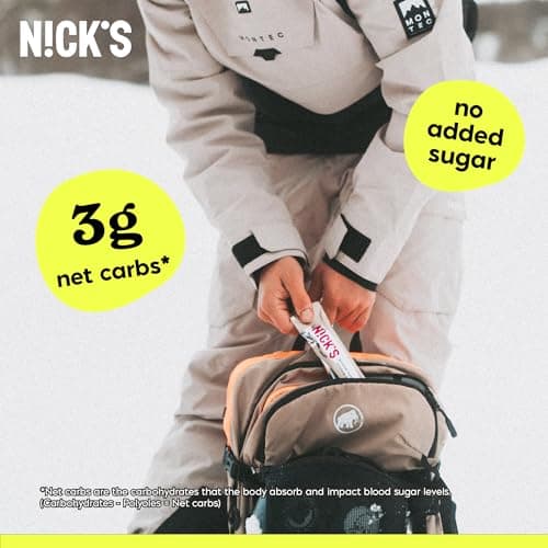 N!CK'S Protein Bars Chocolate Caramel, 12-Count Box (12 bars x 50g) | Protein-Packed Snack, Low Calories, Low Carbs, Keto Friendly, No Added Sugar view 6