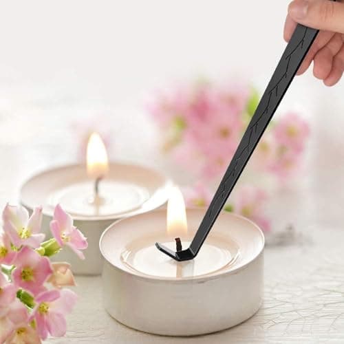 RONXS 3 in 1 Candle Accessory Set, Candle Wick Trimmer Cutter, Candle Snuffer Extinguisher, Wick Dipper with Gift Package for Candle Lover (Black) view 3