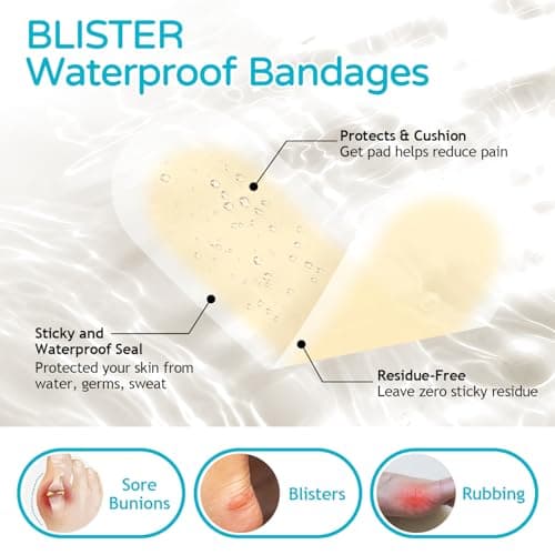 Niifawh Ball of Foot Cushions for Women 2 Pairs | 8ct Gel Blister Bandages for Feet, Blister Cushion for Heel, Toe, No Slip Metatarsal Pads for Reduce Heel, Toe & Foot Pain, Clear view 6