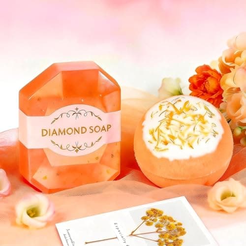 Birthday Gifts for Women, Mothers Day Gifts, Appreciation Gift Teacher & Nurse Get Well Soon Spa Retirement Gift Basket with Flannel Blanket for Mom, Grandma, Sister, Wife, Girlfriend, (orange) view 6