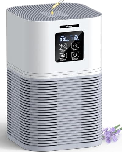 VEWIOR Air Purifiers for Home, Air Purifiers for Large Room up to 1200 sq.ft, H13 True HEPA Air Filter with Fragrance Sponge 6 Timers Quiet Air Cleaner for Pet Dander Wildfire view 1