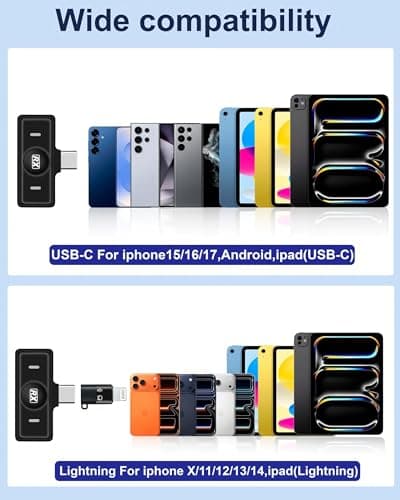 HOMEPAC Mini Microphone for iPhone,Wireless Microphone with AI Noise Cancellation, Plug & Play, Up to 24-Hour Total Use with Charging Case, Ideal for TikTok, YouTube, Vlogging & Live Streaming view 5