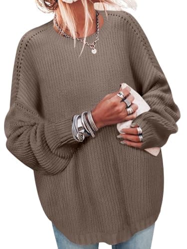 Lylinan Womens Sweaters Long Sleeve Sweatshirts for Women Fall Fashion Tops Trendy Outfits Laides Tunics S-XXL — image 1