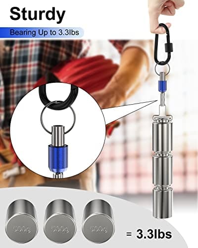 Tool Gifts, Upgrade, Steel Material, Katerk 5PCS 1/4 Inch Hex Shank Screwdriver Bits Holder Extension Bar Screw Adapter Drill Handy Heavyduty Keychain Bit Holder for Electric Screwdrivers, 5 Colors view 4
