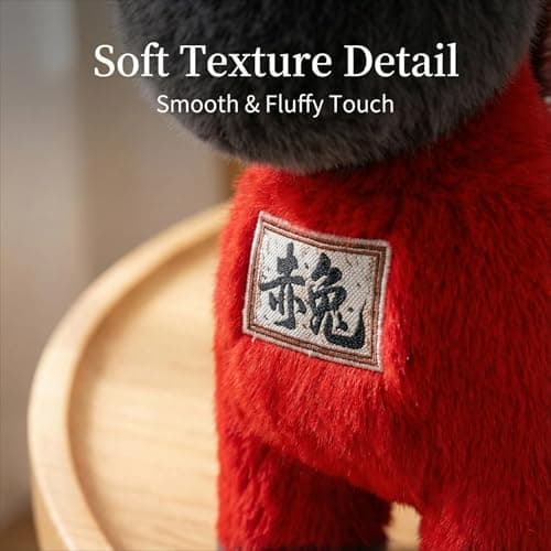 LXYUNKJ 2026 Year of The Horse Stuffed Animals Plush Soft Plushie Toys - Mascot Doll Toys Zodiac Decor, Super Cute Plush Soft Toy for Adults, Kids and Families Gifts (16" Chì Tù) view 5