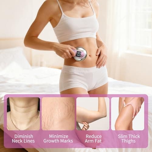 AISEELY Massage Tool, 3 Modes 10 Levels Electric Body Massager Machine, with Heating for Home Use on Leg, Belly, Arm, Waist, Pink view 4