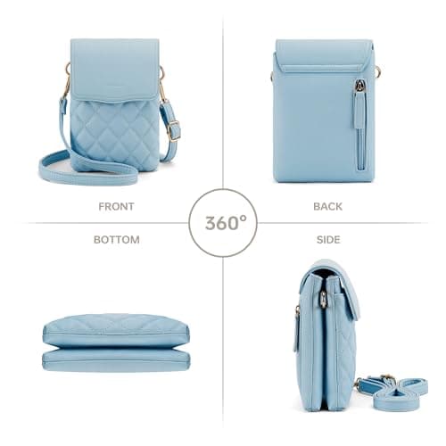 Goinsound RFID Small Crossbody Purses for Women Quilted Cell Phone Purse with RFID Blocking Credit Card Slots view 6