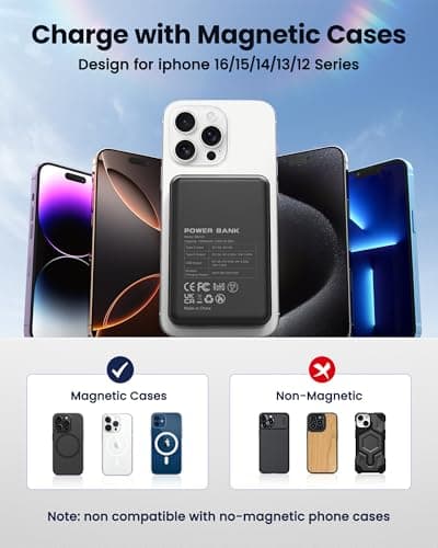 for MagSafe Power Bank 5000mAh, Magnetic Portable Charger view 2