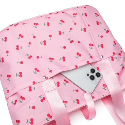 mcuvaec Corduroy Tote Bag for Women, Foldable Tote Bag With Zipper, Large Shoulder Bag, Purses and Handbags for Work Travel view 5