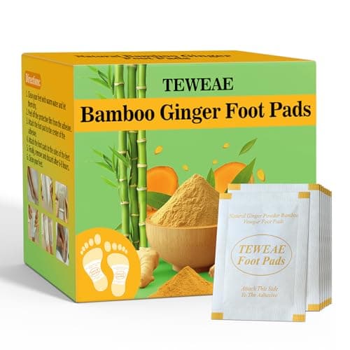 TEWEAE 62 Pads Foot Pads Natural Turmeric & Ginger, Premium Pads to Feel Better, Relieve Stress & Restful Sleep, Goodnight Patches for Family Members — image 1